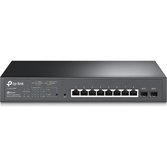 TP-LINK TL-SG2210MP 10 PORT 10/100/1000 Mbps GIGABIT MASAÜSTÜ PoE SMART SWITCH Resim-1