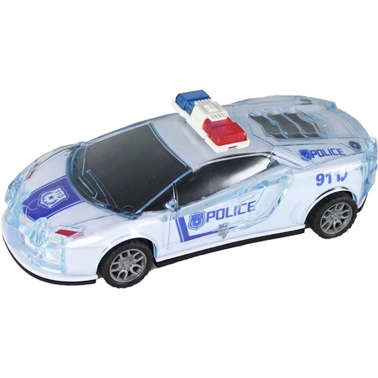 KZL Sürtmeli Sesli ve Işıklı Polis Arabası