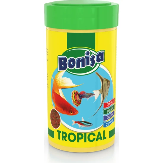 Bonisa Tropical 250 ml Lepistes Kılıç Moli Akvaryum Balık Yemi