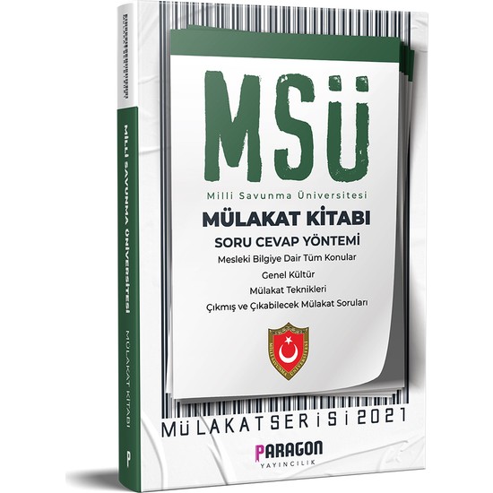 2021 Msü - Milli Savunma Üniversitesi Çıkmış Sorularla Mülakat Kitabı Ekitap İndir | PDF | ePub | Mobi