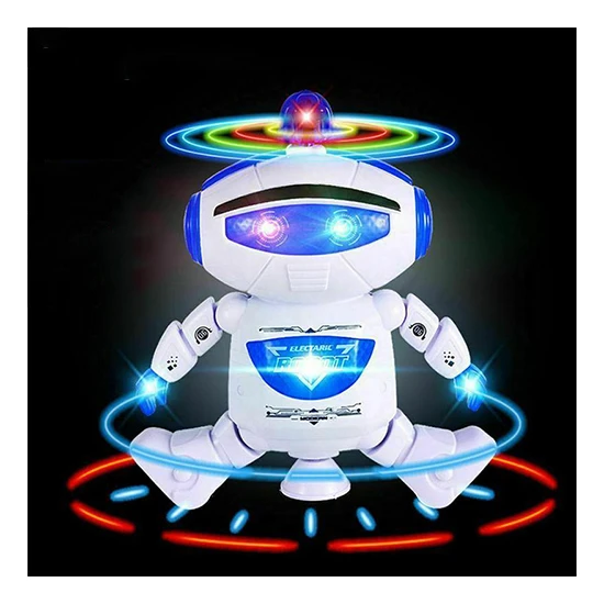 Tamam Elektronik Pilli Müzikli ve Işıklı Dans Eden Robot Oyuncak