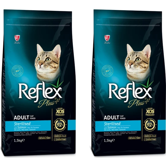 Reflex Plus Somonlu Kısırlaştırılmış Kedi Maması 1,5 kg 2 Adet