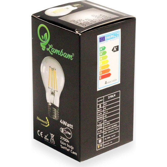 Heka Led Filament Ampul 4 W E27 Gün Işığı Dimmerli Fiyatı 