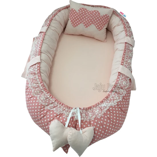 Jaju Babynest Puantiyeli Lüx Babynest