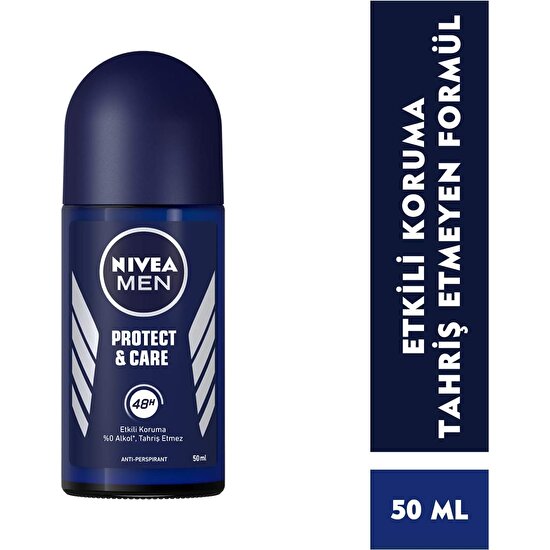 Nivea Protect&Care Roll-On Deodorant 50Ml Erkek