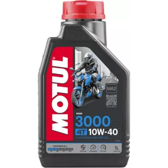 Motul 3000 10W40 4T 1 Litre Motosiklet Yağı (Üretim Yılı:2023)