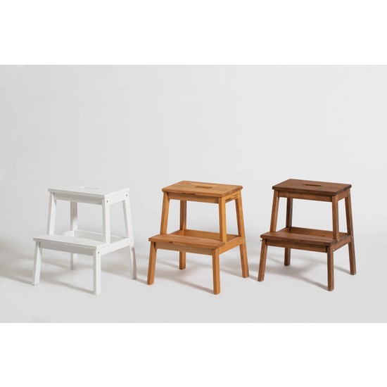 Özdağ Mobilya Gürgen Beyaz Renk Basamak Merdiven Fiyatı