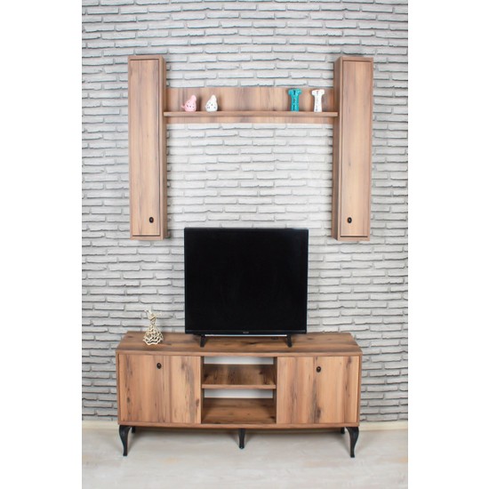 FERNISO 180CM Çift Kapaklı Duvara Monteli Raflı Tv Ünitesi Fiyatı FERNISO 180CM Çift Kapaklı Duvara Monteli Raflı Tv Ünitesi Fiyatı
