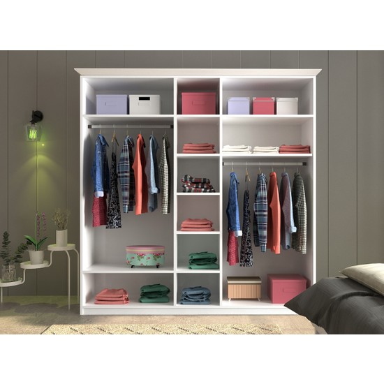 Rabi Mobilya Beyza Country 5 Kapaklı Gardırop Fiyatı