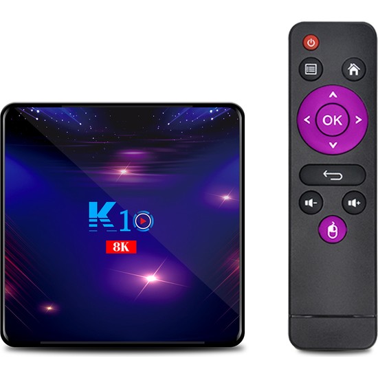 Buyfun K10 Akıllı Tv Kutusu Android 9.0 8 K Video Kod Codec 32GB (Yurt Dışından)