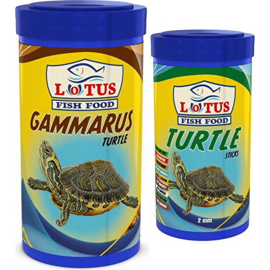 Lotus Gammarus 1000 ml + Turtle 250 ml Kaplumbağa ve Sürüngen Yemi