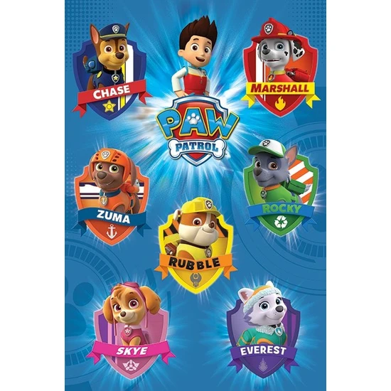 Maxi Poster Paw Patrol (Crests)