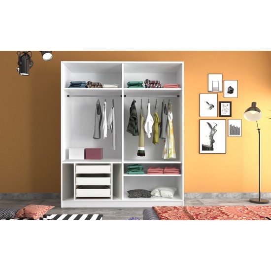 Rabi Mobilya Masal Sürgülü Gardırop Fiyatı Taksit Seçenekleri