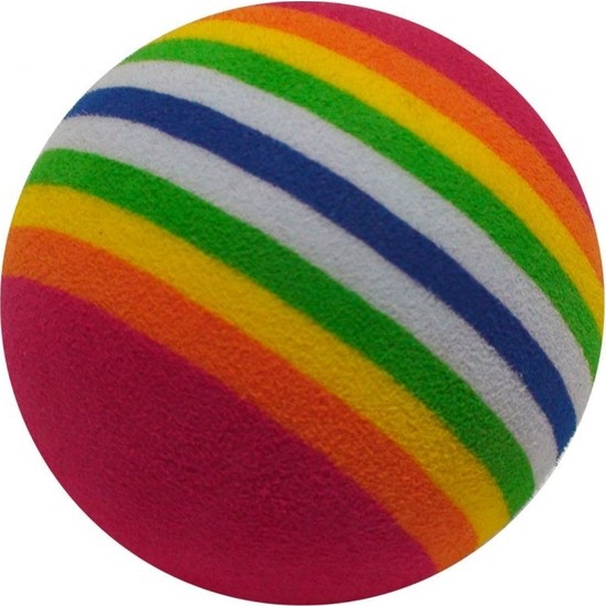 Gökkuşağı Renkli Kedi Oyun Topu Large 6.3 cm Fiyatı