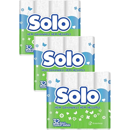 Solo Tuvalet Kağıdı 32'li 3 Paket
