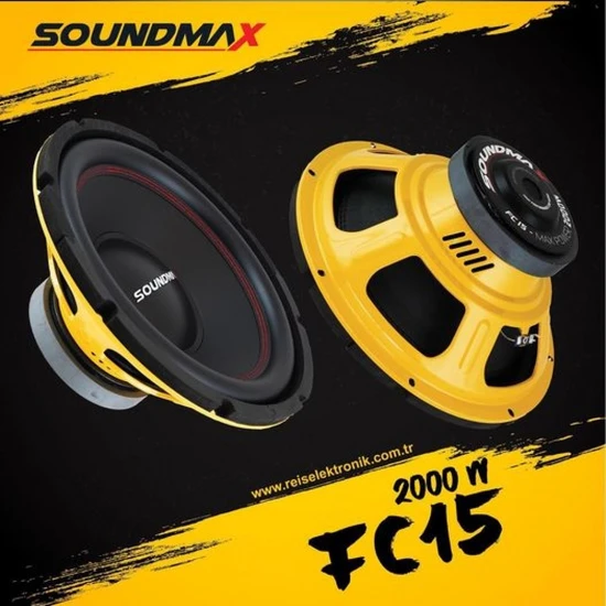 Soundmax SX-FC15 2000WATT 600RMS 38CM Subwoofer