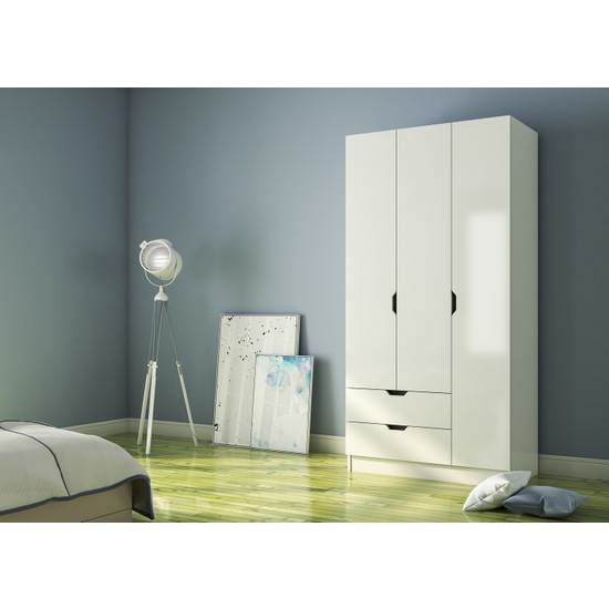 Rabi Mobilya Modern Style 3 Kapak 2 Çekmeceli Gardırop Fiyatı