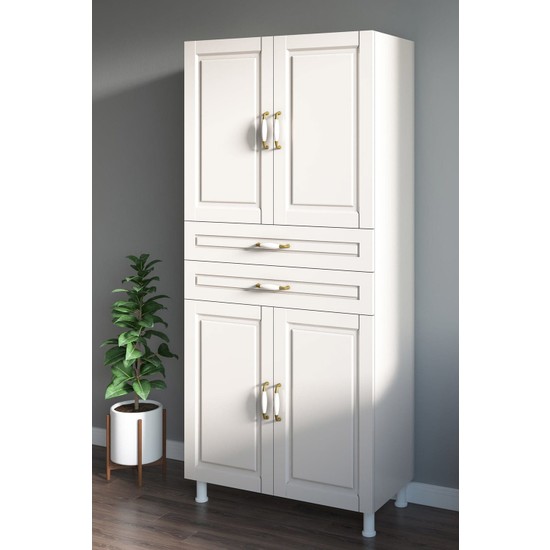 Rabi Mobilya Çok Amaçlı Country 4 Kapak 2 Çekmeceli Dolap Fiyatı