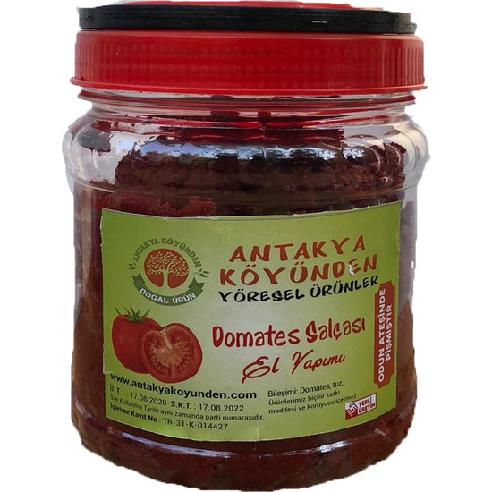 Antakya Köyünden Hatay Domates Salçası 1 kg Fiyatı