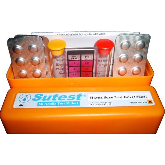 Sutest Havuz Suyu Test Kiti (Tablet)