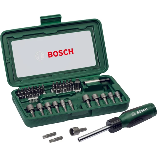 Bosch 46'lı Cırcırlı Tornavida Bıts Uç Lokma Vidalama Seti