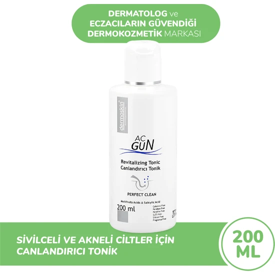 Dermoskin Acgun Canlandırıcı Tonik 200 ml