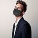 Monopro Vegan Cupro Klipsli ve Telli Desenli Antibakteriyal Yıkanabilir Maske