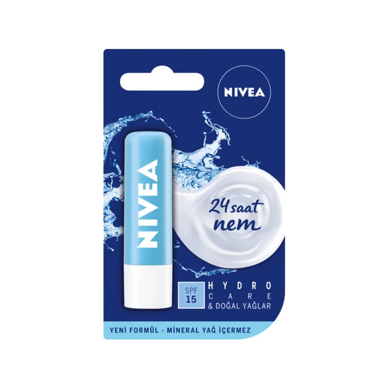 Nivea Uzun Süreli Nemlendirme Dudak Bakım Ürünü SPF 15 Yumuşak ve Pürüzsüz Dudaklar İçin