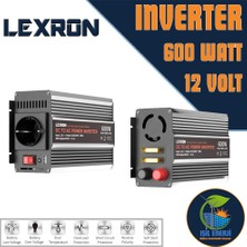 Lexron / Carspa - Modifiye Sinus Inverter - 600 Watt 12 Volt - 0.6 Kw 12v