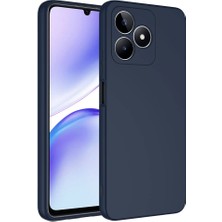 Smcase Realme C53 Kılıf Mara Lansman Silikon Mat Soft Kamera Korumalı Lacivert