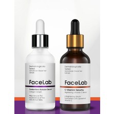 Facelab 2'li Cilt Bakım Seti - Kolajen Serum + C Vitamini Serum