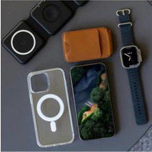 Gevrek Techs iPhone 11 Pro Max ile Uyumlu Magsafe Özellikli Darbe Önleyici Şeffaf Kılıf