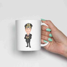Hediye Moda Pilotlara Özel Karikatürlü Kupa Bardak