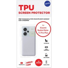 Wrapsol Xiaomi Redmi Note 13 Pro Plus Mat Arka ve Yan Koruyucu Tpu Film