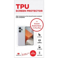 Wrapsol Xiaomi Redmi Note 13 Pro Plus Ön, Arka ve Yan 360 Derece Tam Kaplama Tpu Film