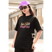 Populus Scooby Doo Karakterler Siyah Tişört