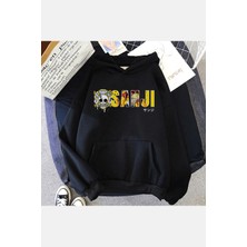 Populus Sanji Yazılı Kapşonlu Sweatshirt