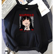 Populus Anime Kakegurui Yumeko Kapşonlu Sweatshirt