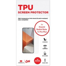 Wrapsol Xiaomi Redmi Note 13 Pro Plus Ekran Koruyucu Tpu Film