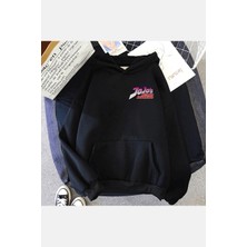 Populus Jojos Bizarre Ön-Arka Baskılı Kapşonlu Sweatshirt
