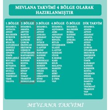 Mevlana Takvimi 2024  Yapraklı Blok Duvar Takvimi Takvim 2. Bölge