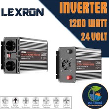 Lexron / Carspa Modifiye Sinus Inverter - 1200 Watt 24 Volt - 1.2 Kw 24v