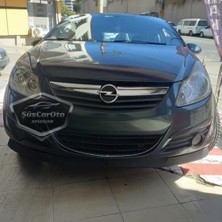 ŞüsCarOto Aksesuar Opel Corsa D 2006-2014 Uyumlu Üniversal Astra H Lip Esnek Ön Lip 2 Parça Tampon Altı Dil Karlık Ön Ek