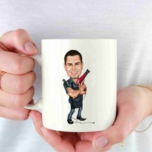 Hediye Moda Erkek Kuaförlere Özel Karikatürlü Kupa Bardak