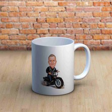 Hediye Moda Motorcu Erkeklere Özel Karikatürlü Kupa Bardak