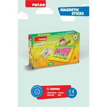 Puedo Manyetik Çubuk Puzzle - Hayvanlar