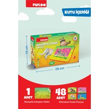 Puedo Manyetik Çubuk Puzzle - Hayvanlar