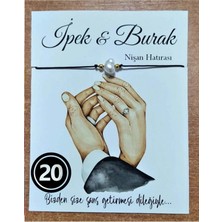 20 Adet Kişiye Özel Isimli Şans Bilekliği Söz, Bride, Kına Hediyesi - Nikah Hatırası