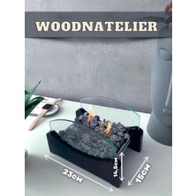 Wooden Atelier Black Fire-Masaüstü Bioethanol Şömine-Masa Üstü Şömine-Bioethanol Şömine-Şömine