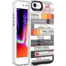 MobaxAksesuar Apple iPhone Se 2020 Kılıf Desenli Silver Sert Kapak